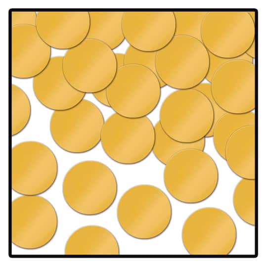 Beistle 3oz. Gold Metallic Fanci-Fetti Dots